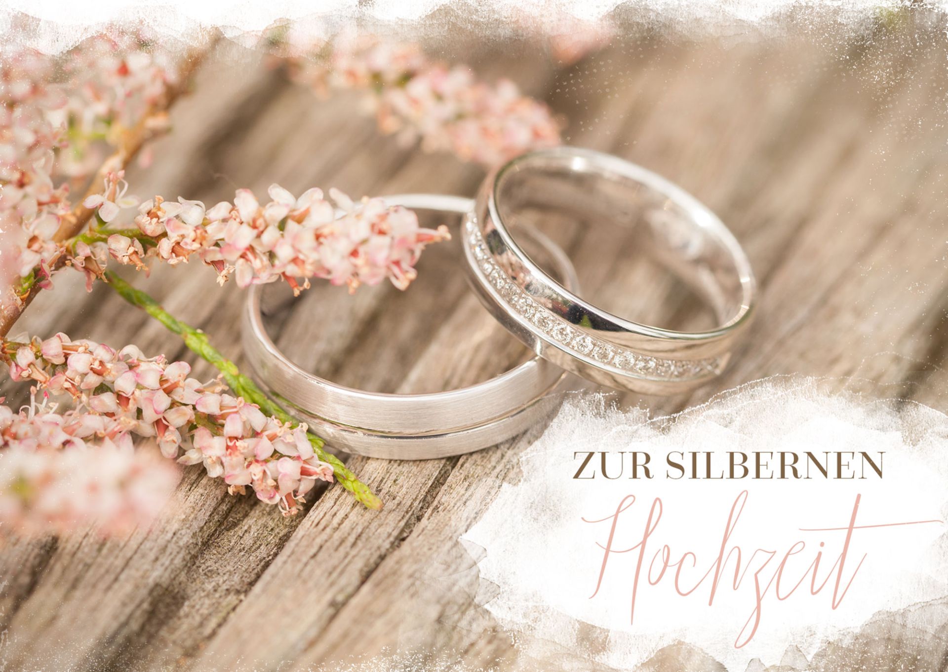 Doppelkarte - Segen zur Silberhochzeit - Freuet euch Doppelkarte - Segen zur Silberhochzeit - Freuet euch