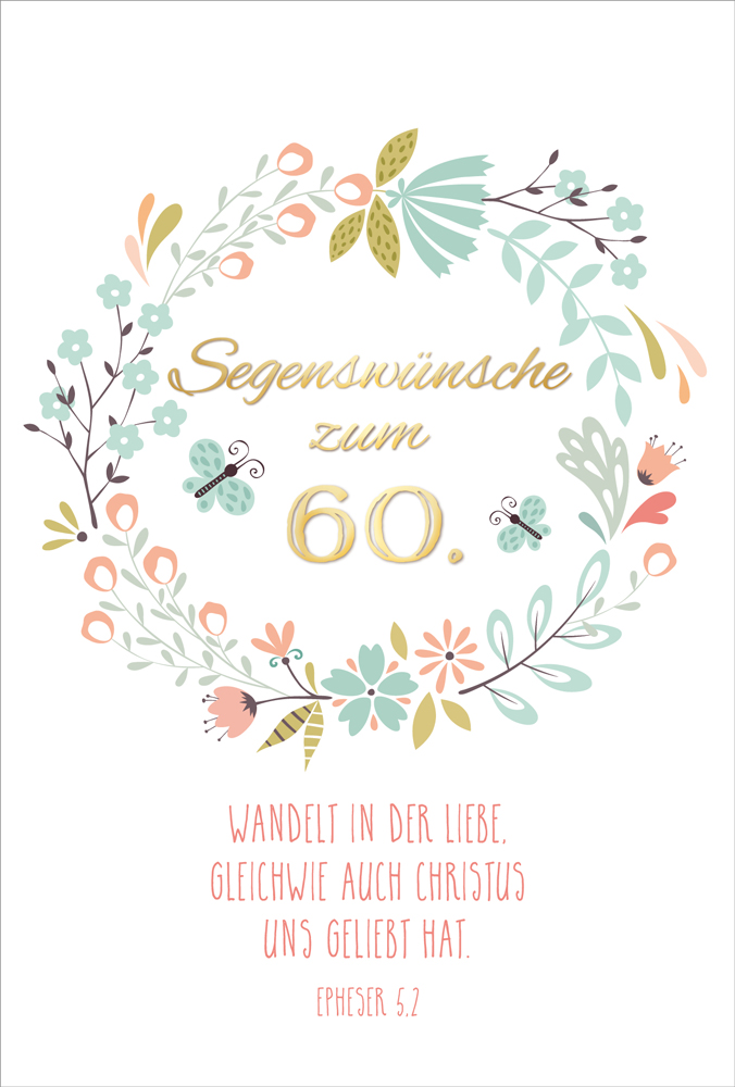 Doppelkarte-60-Bluetenkranz-ENC179712376 Doppelkarte 60 Blütenkranz ENC