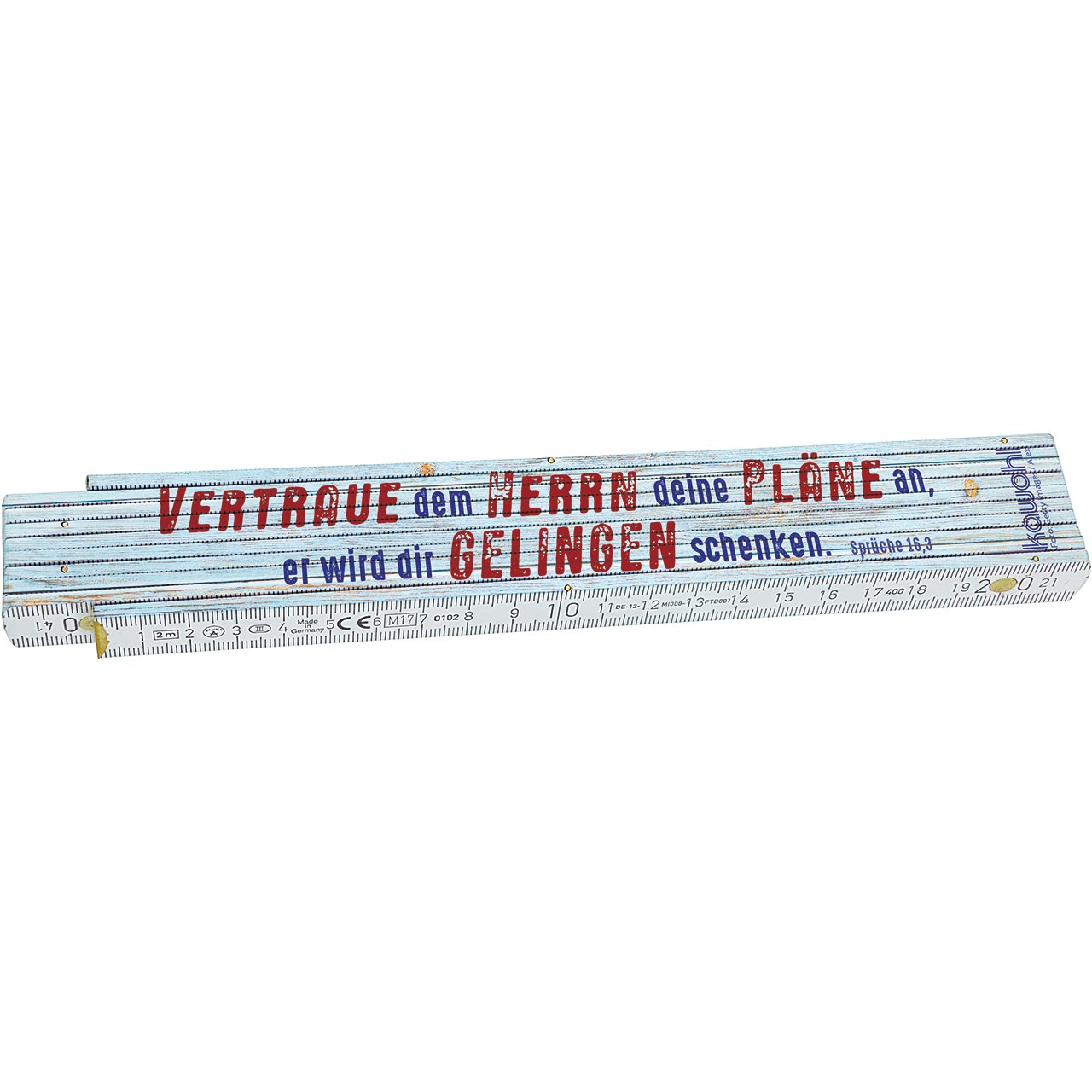 Zollstock - Vertraue dem Herrn ...