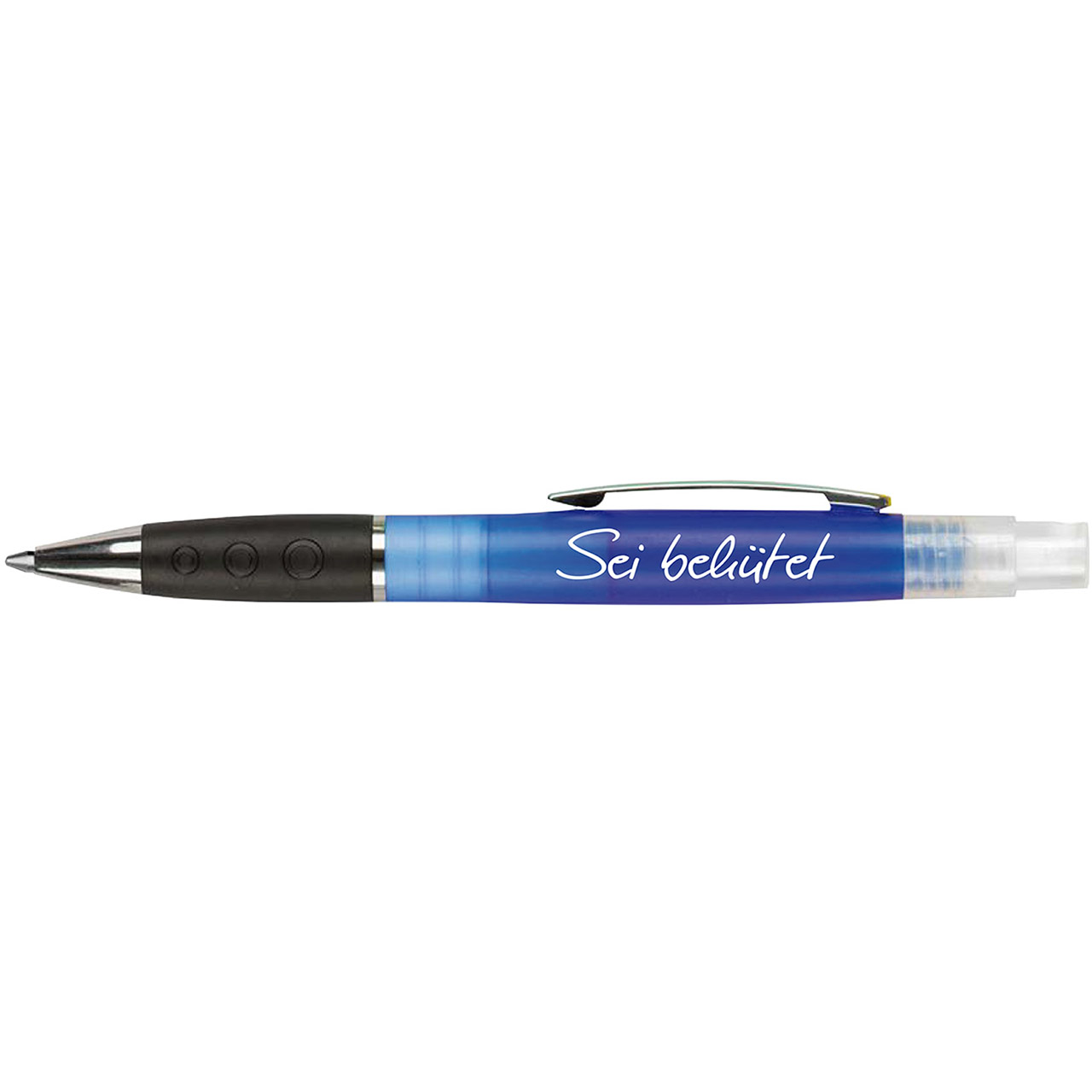 Kugelschreiber-Sei-behuetet-907901869 Kugelschreiber - Sei behütet, blau