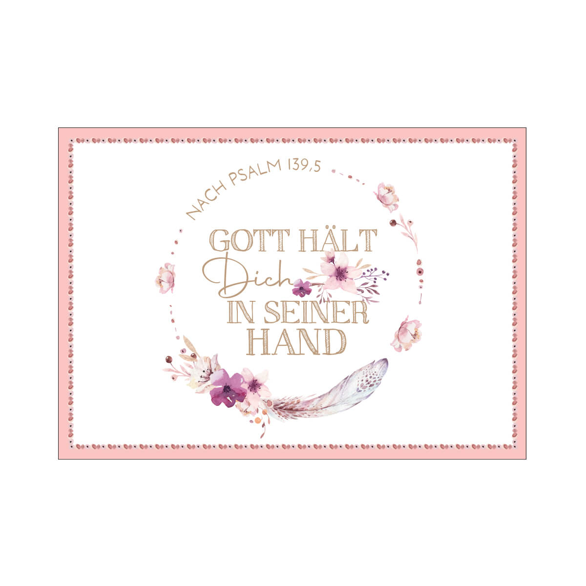 Postkarte - In Seiner Hand