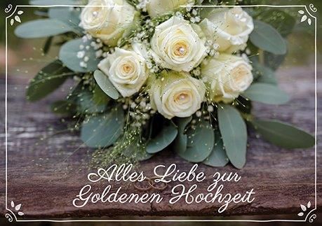 Faltkarte - Alles Liebe zur Goldenen Hochzeit