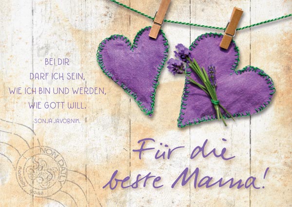 Postkarte-Fur-die-beste-Mama-731472 Postkarte - Für die beste Mama