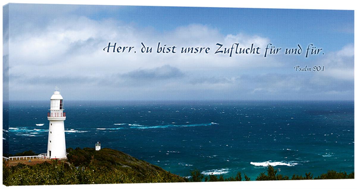 Leinwandbild - Panorama Leuchtturm