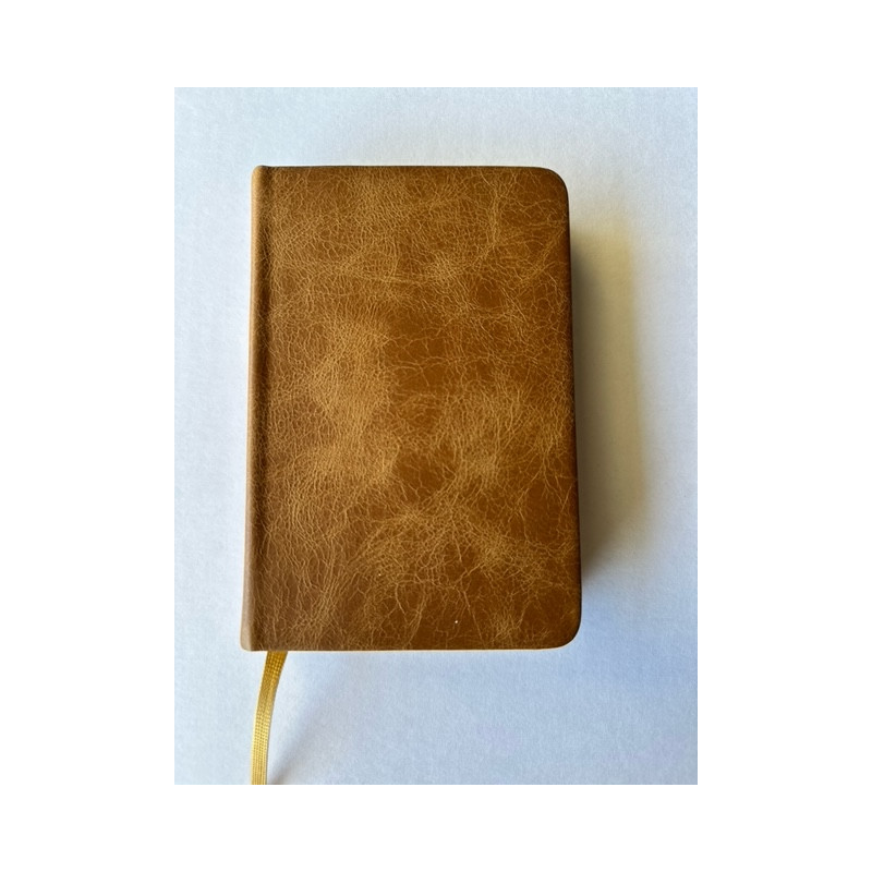 Pocketbibel, Leder Unique Toffee braun, Goldschnitt