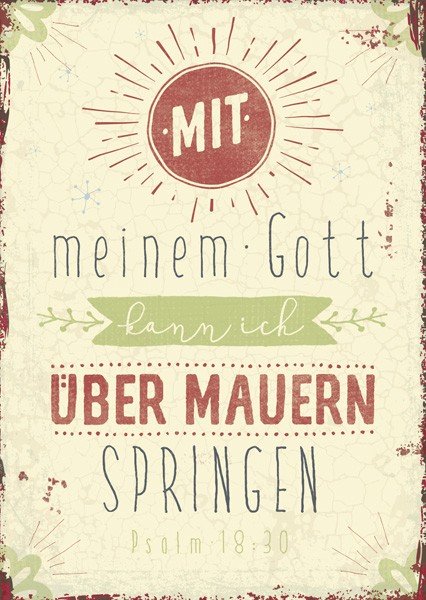 Postkarte - Mauern