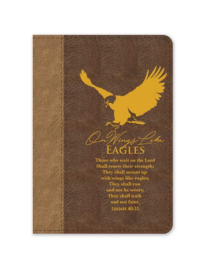 Lux Leder-Tagebuch On wings like eagles