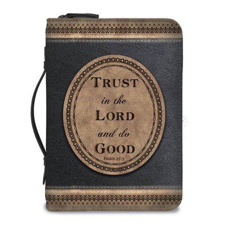Bibelhülle medium Braun/Schwarz trust in the Lord Bibelhülle medium Braun/Schwarz trust in the Lord