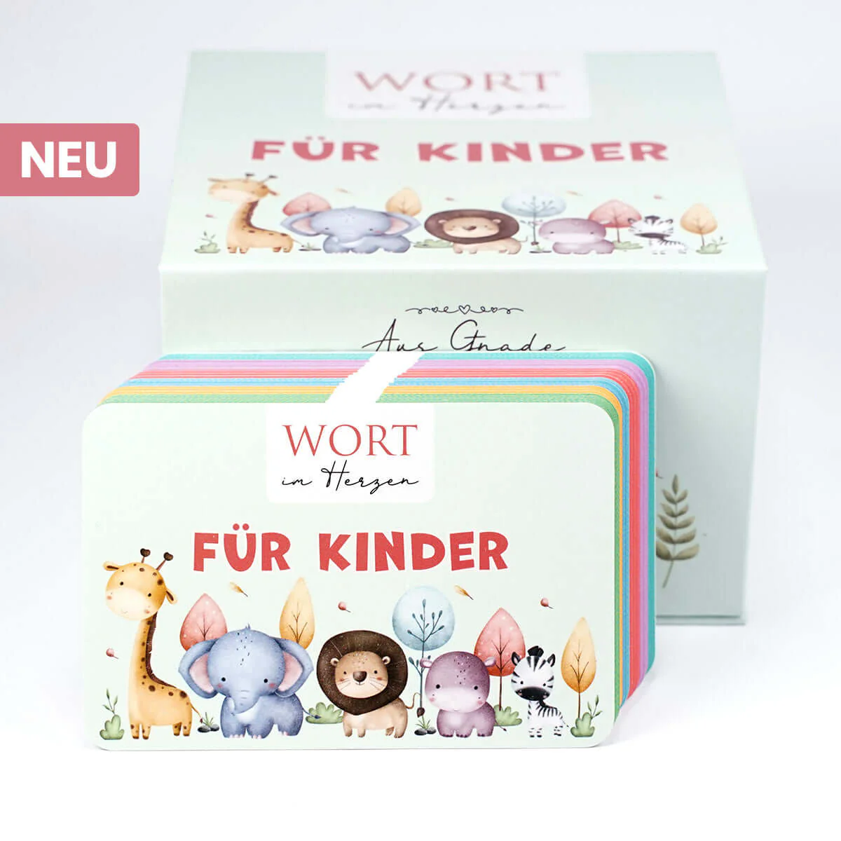 Wort im Herzen - Für Kinder - Set mit Aufbewahrungsbox