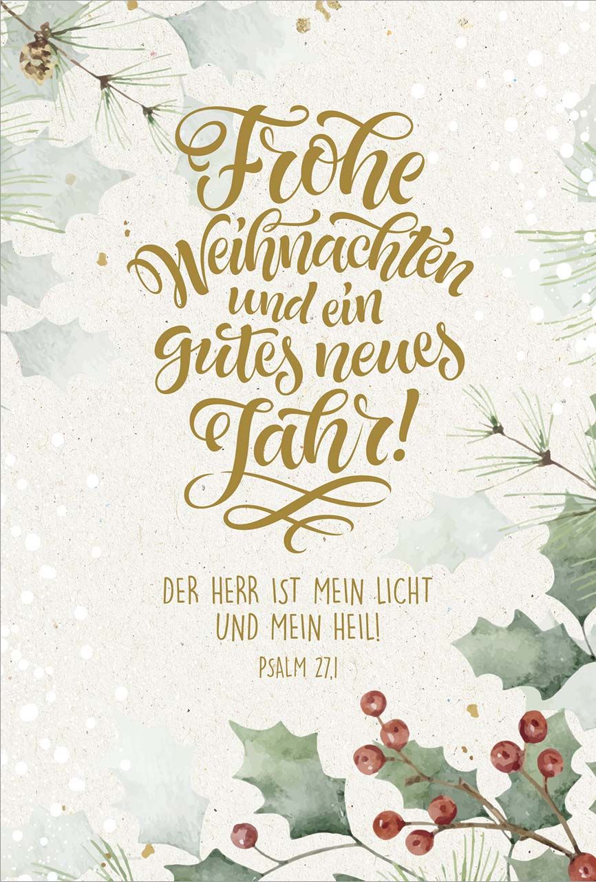 Postkarte - Ilex im Schnee GF