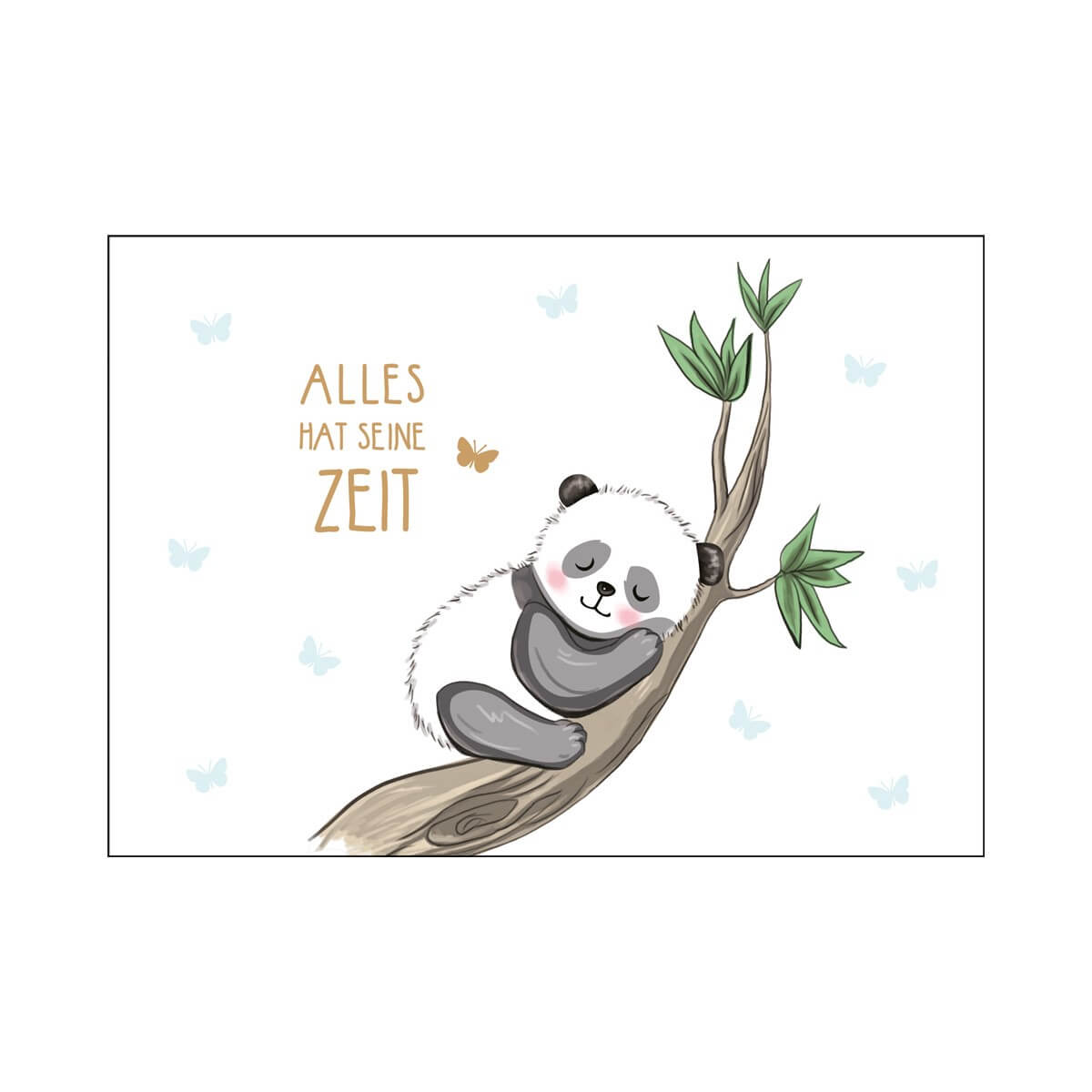Postkarte Panda