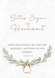 Postkarte - Hochzeit - Hohelied 8,7 Postkarte - Hochzeit - Hohelied 8,7