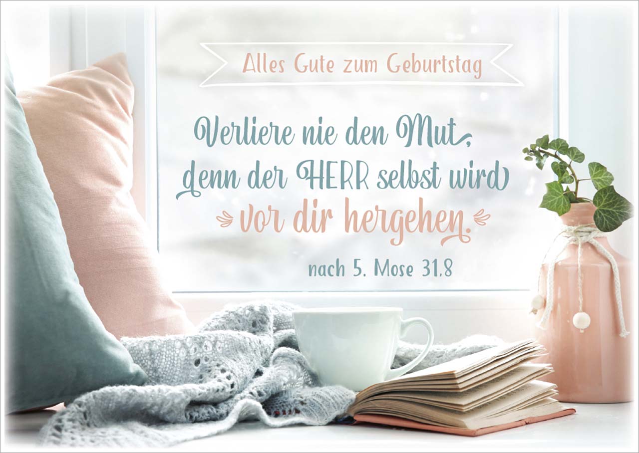Postkarte - Verliere nie den Mut