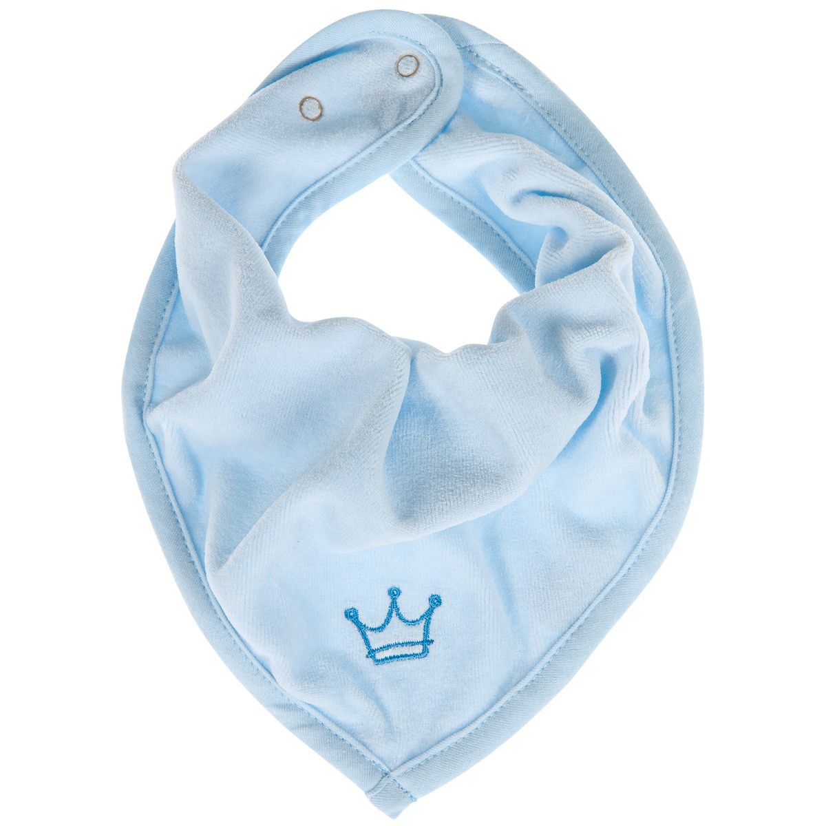 Baby Bandana - Krönchen (hellblau)