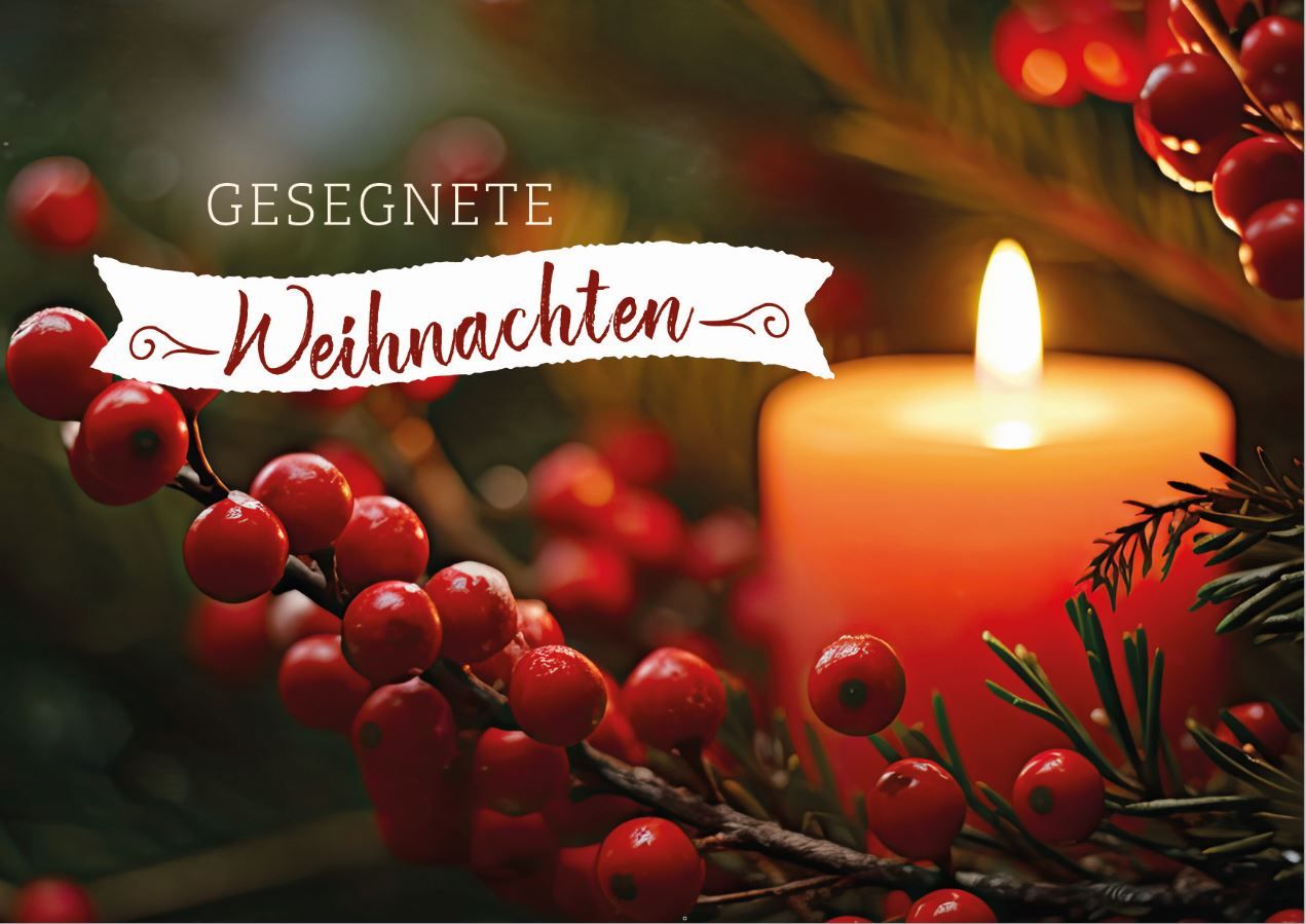 Doppelkarte - Gesegnete Weihnachten Doppelkarte - Gesegnete Weihnachten