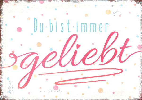 Minikarte - Immer geliebt