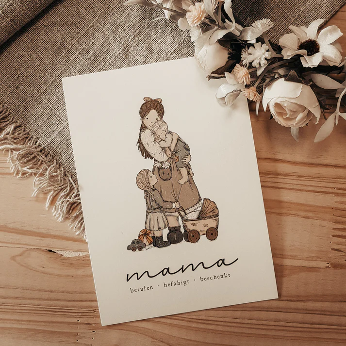 Postkarte - Mama Postkarte - Mama