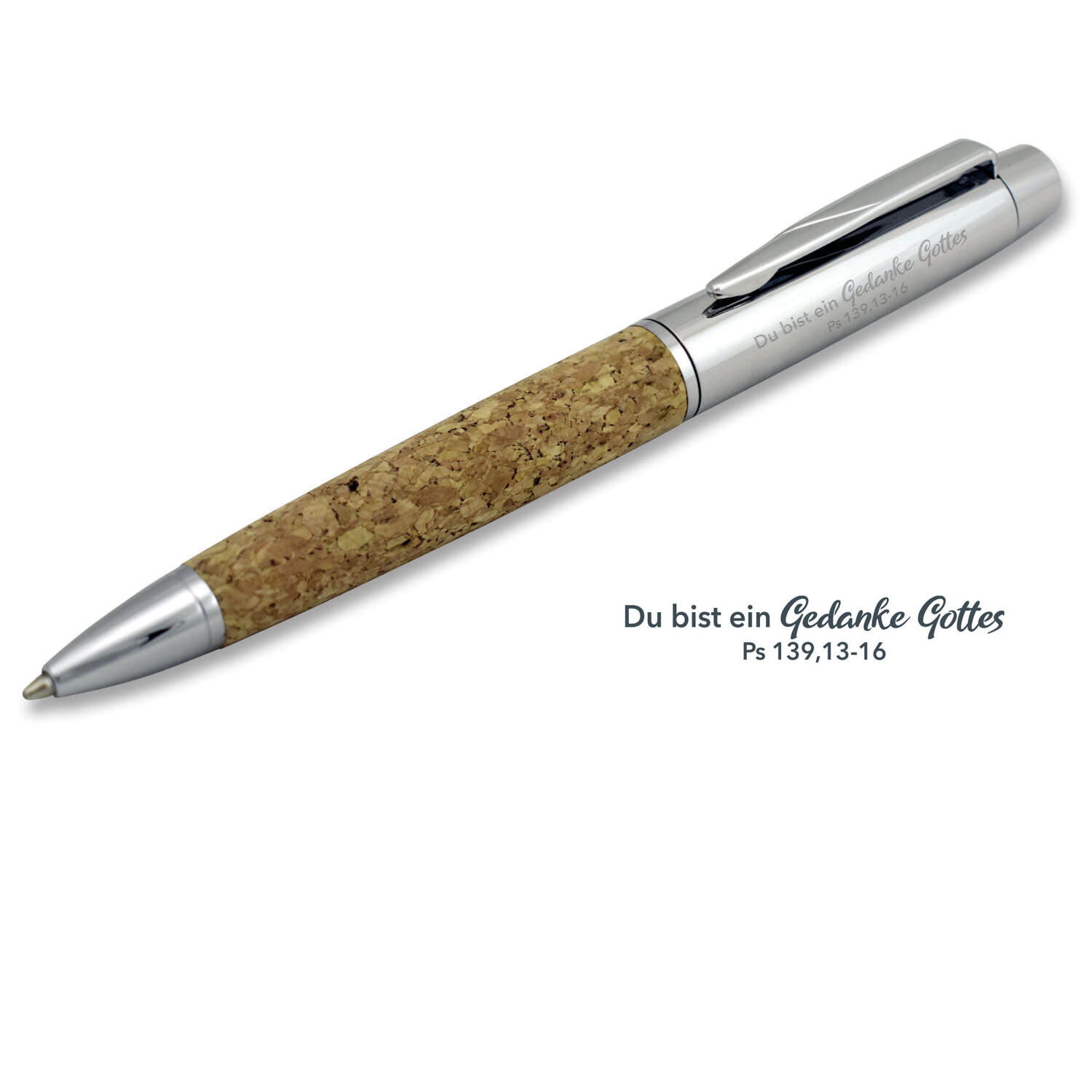 Kugelschreiber-Julius-im-Etui-1800-Kugelschreiber-Kork-1 Kugelschreiber - Julius, im Etui