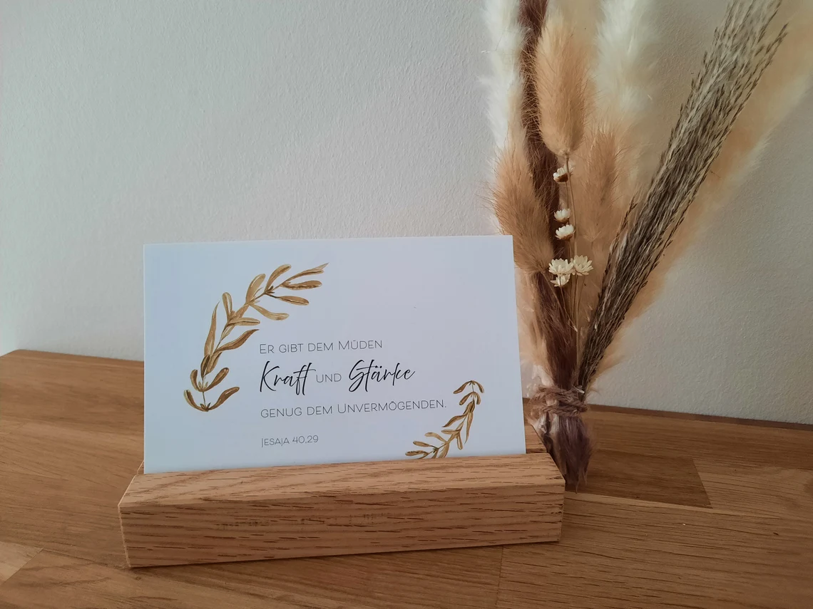 Postkarte - Er gibt dem Müden Kraft, Jes. 40,29