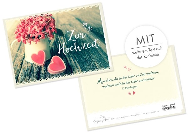 Doppelkarte-Zur-Hochzeit-Liebe-zu-Gott-29317 Doppelkarte - Zur Hochzeit - Liebe zu Gott