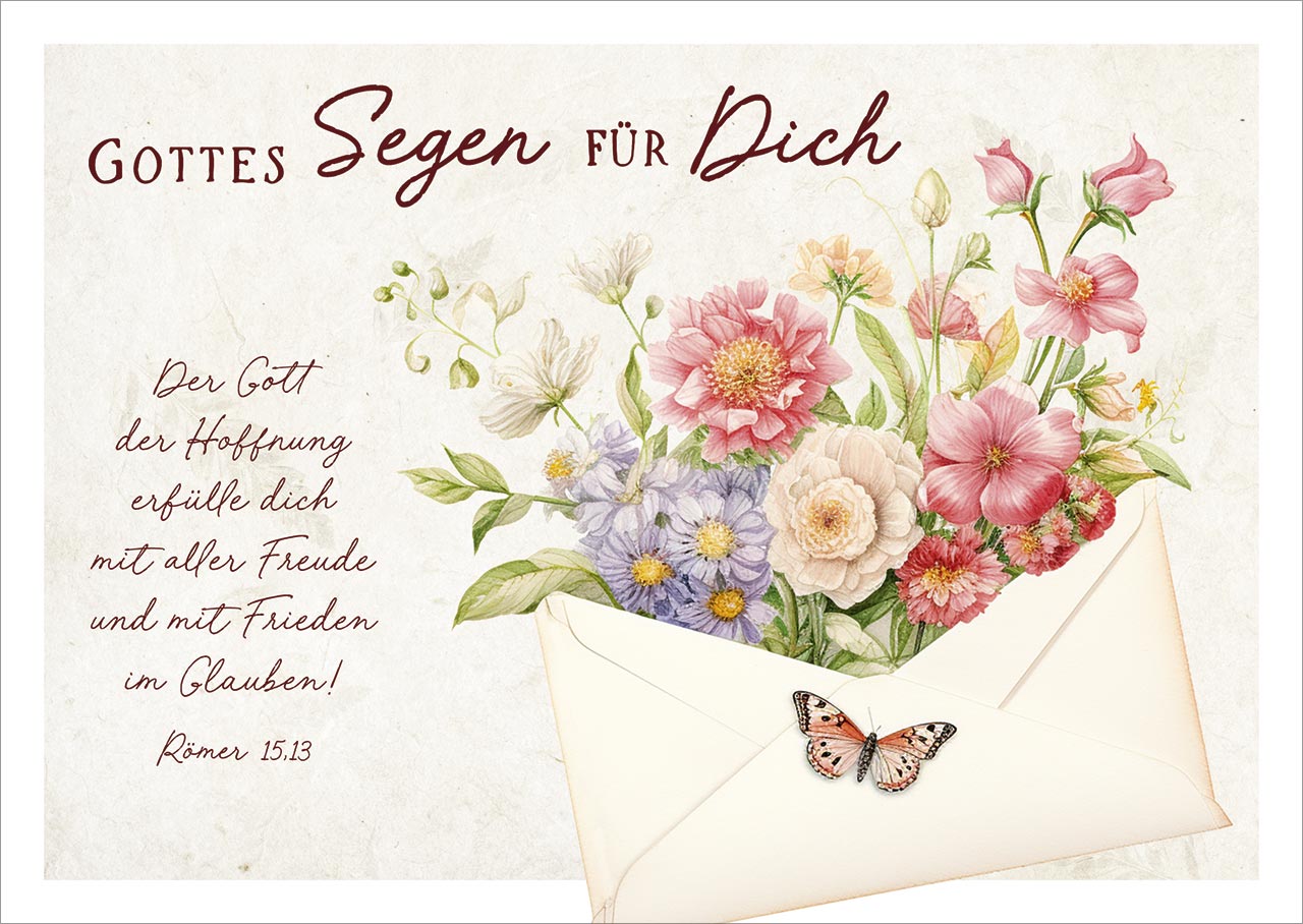 Postkarte - Der Gott der Hoffnung