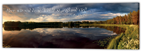 Leinwandbild - Panorama See 2