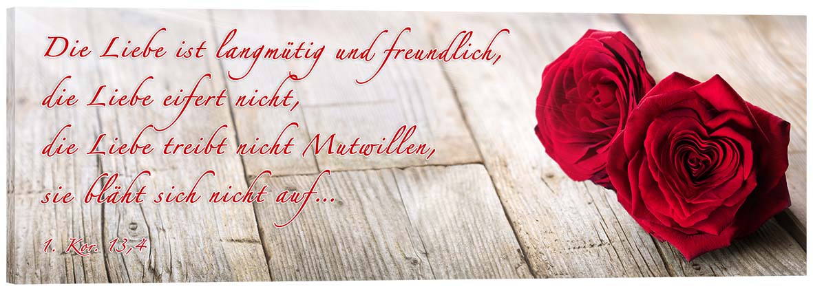 Leinwand - Rote Rosen
