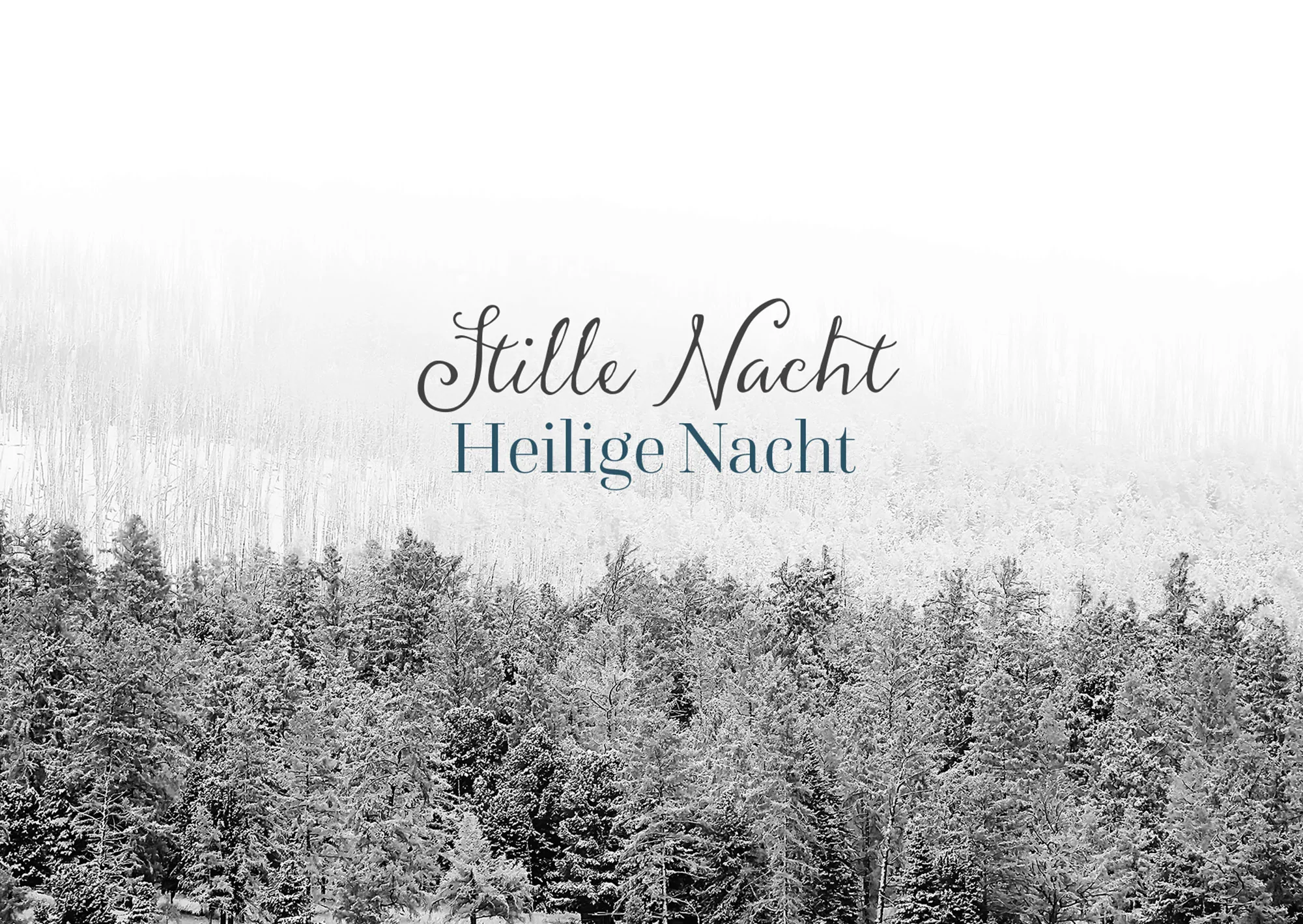 Doppelkarte - Stille Nacht, heilige Nacht