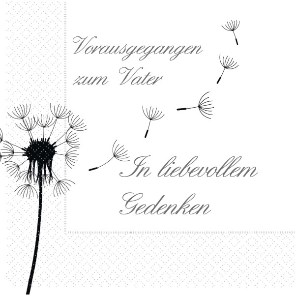 Servietten - Trauer
