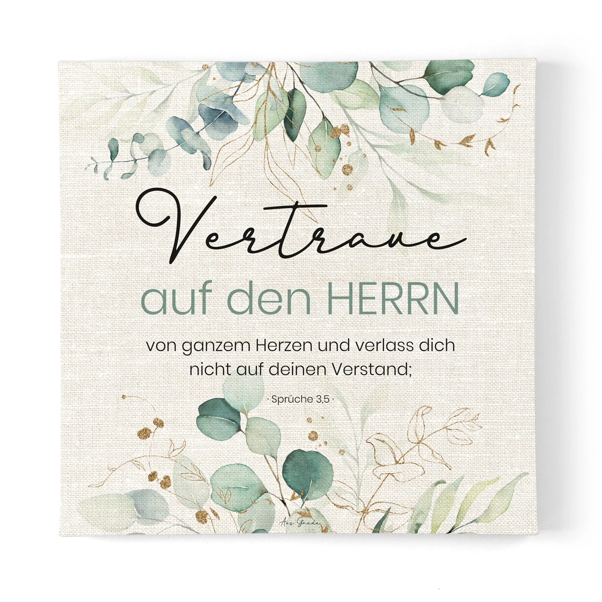 Leinwandbild - Vertraue 30x30cm