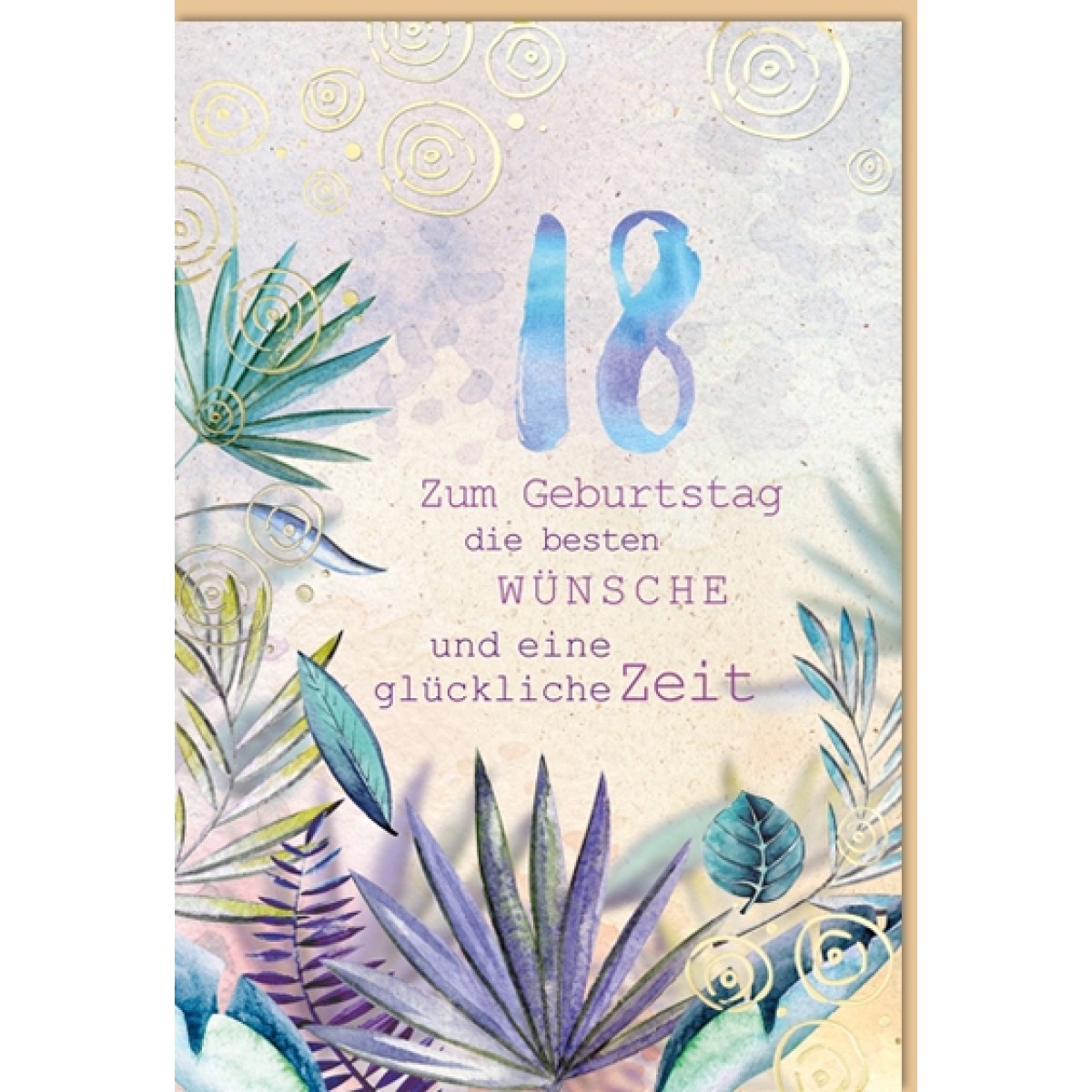 Doppelkarte - Zum 18. Geburtstag Doppelkarte - Zum 18. Geburtstag