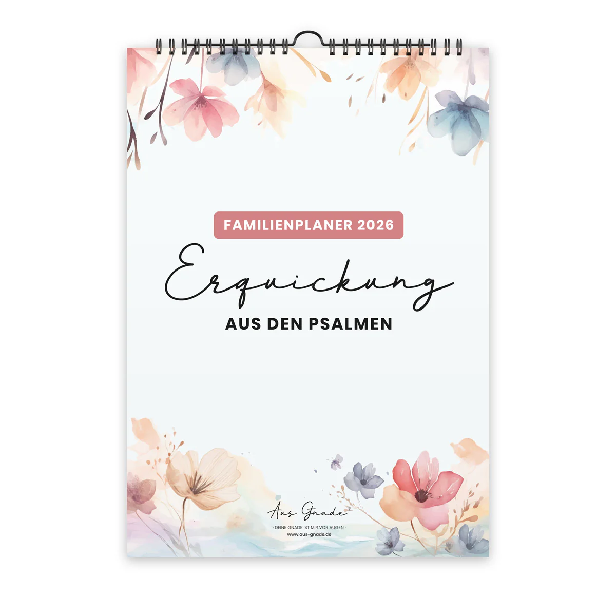 Familienkalender "Erquickung aus den Psalmen" 2026 A3 Familienkalender "Erquickung aus den Psalmen" 2026 A3