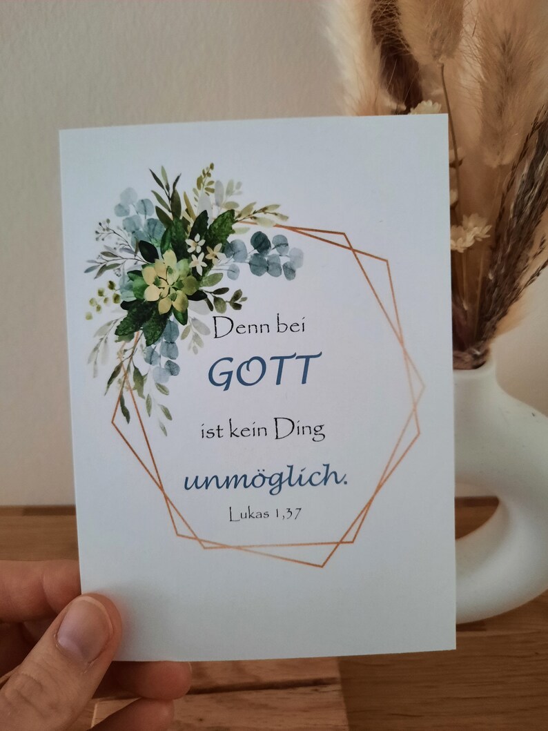 Postkarte - Denn bei Gott ist kein Ding unmöglich