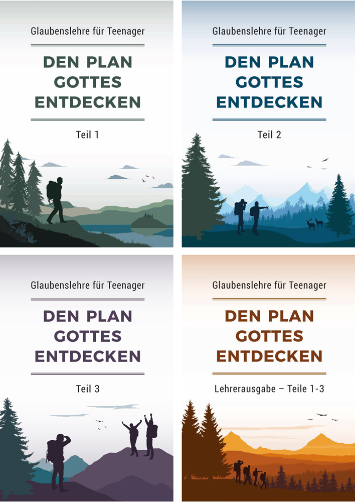 Den Plan Gottes entdecken – Buchpaket Teile 1-3 und Lehrerausgabe (4 Bücher)