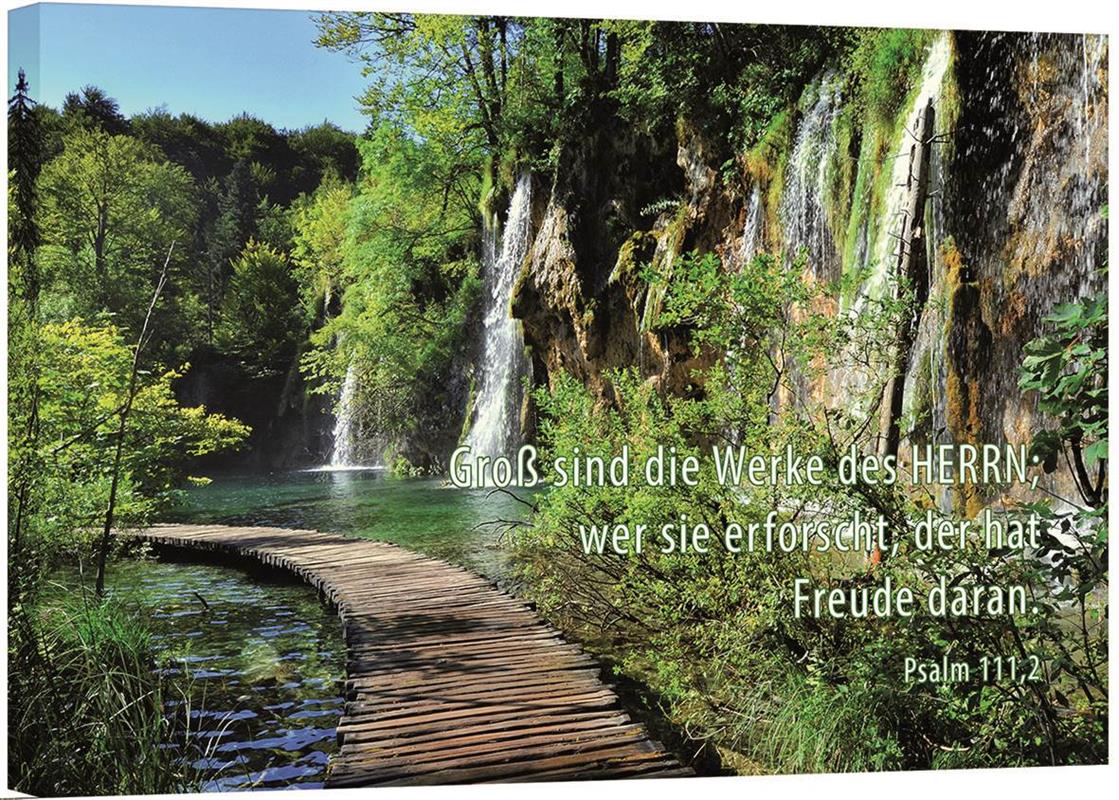 Leinwand - Kleine Wasserfälle