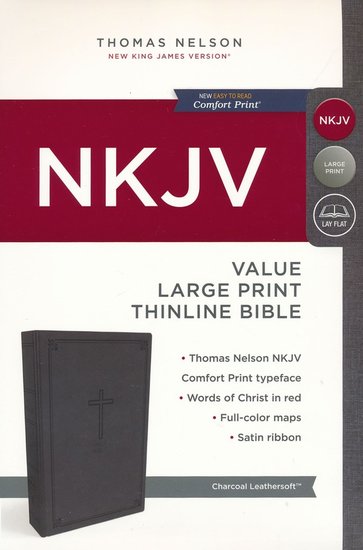NKJV - Leathersoft, black, Thinline Bible NKJV - Leathersoft, black, Thinline Bible