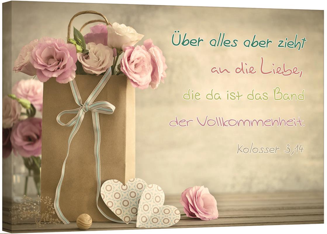 Leinwand - Rosen in der Tüte