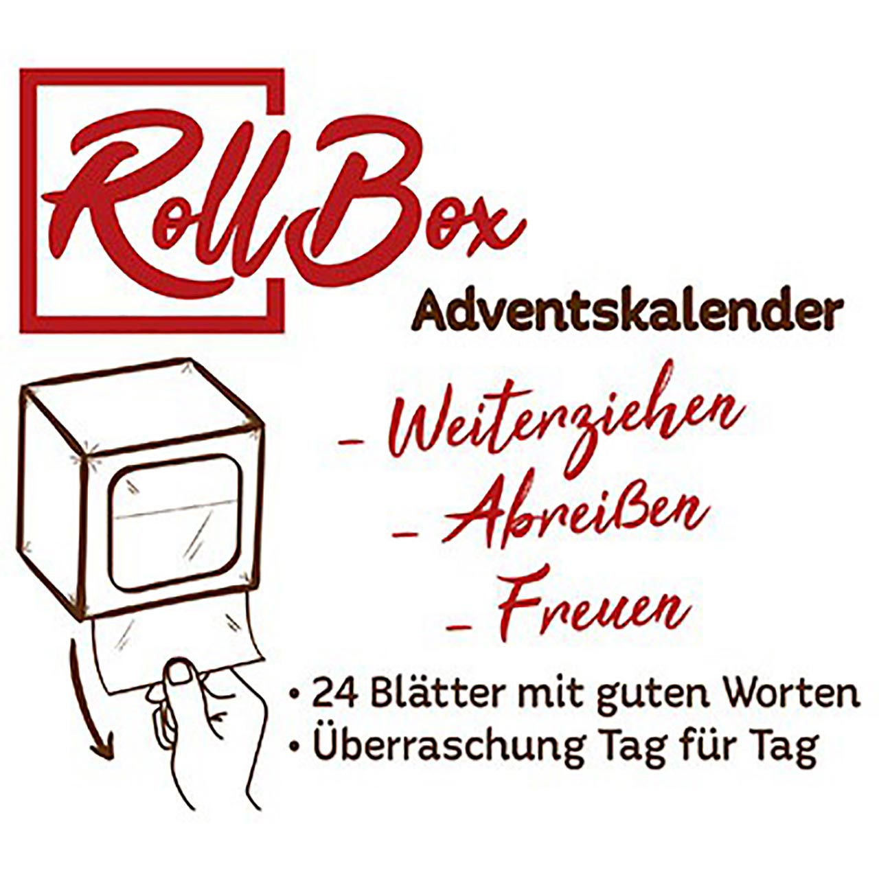 Gesegneten Advent - Roll-Box Adventskalender
