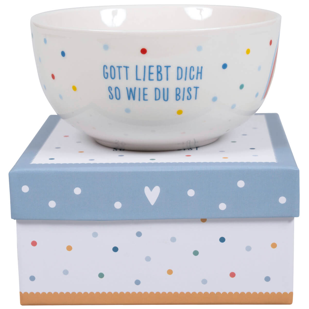 Müslischale Regenbogen - Gott liebt dich Müslischale Regenbogen - Gott liebt dich