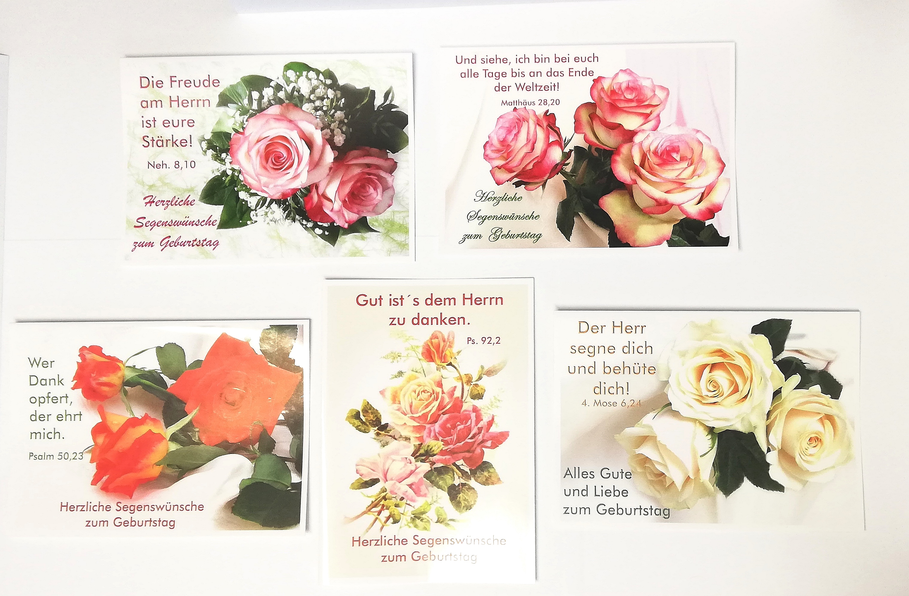 Doppelkarte zum Geburtstag - Set Rosen 1 Doppelkarte zum Geburtstag - Set Rosen 1