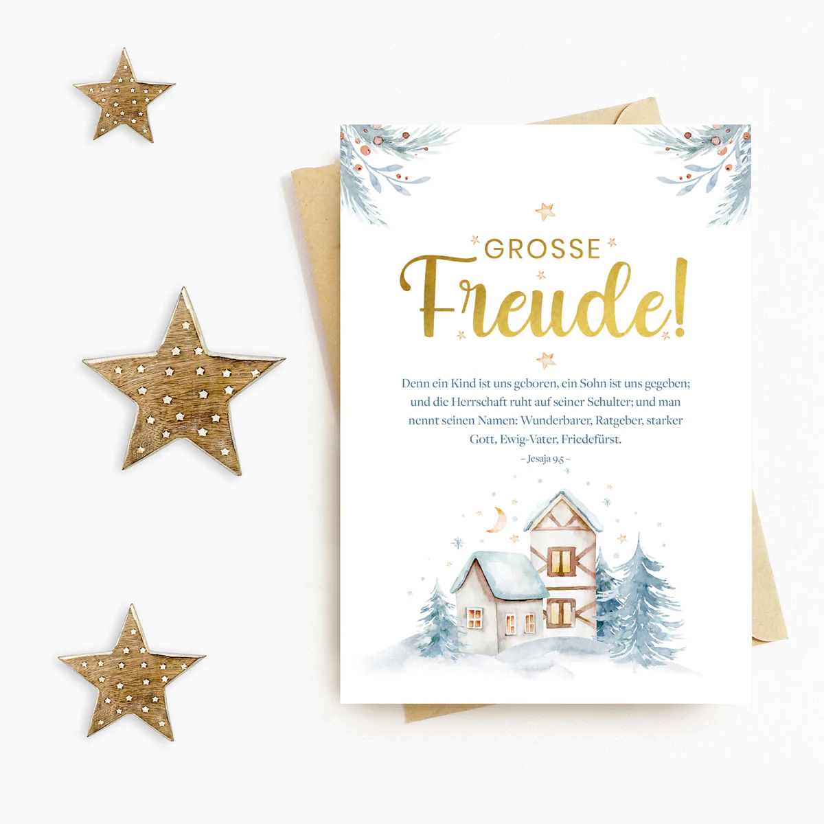 PK - Große Freude mit Briefumschlag PK - Große Freude mit Briefumschlag