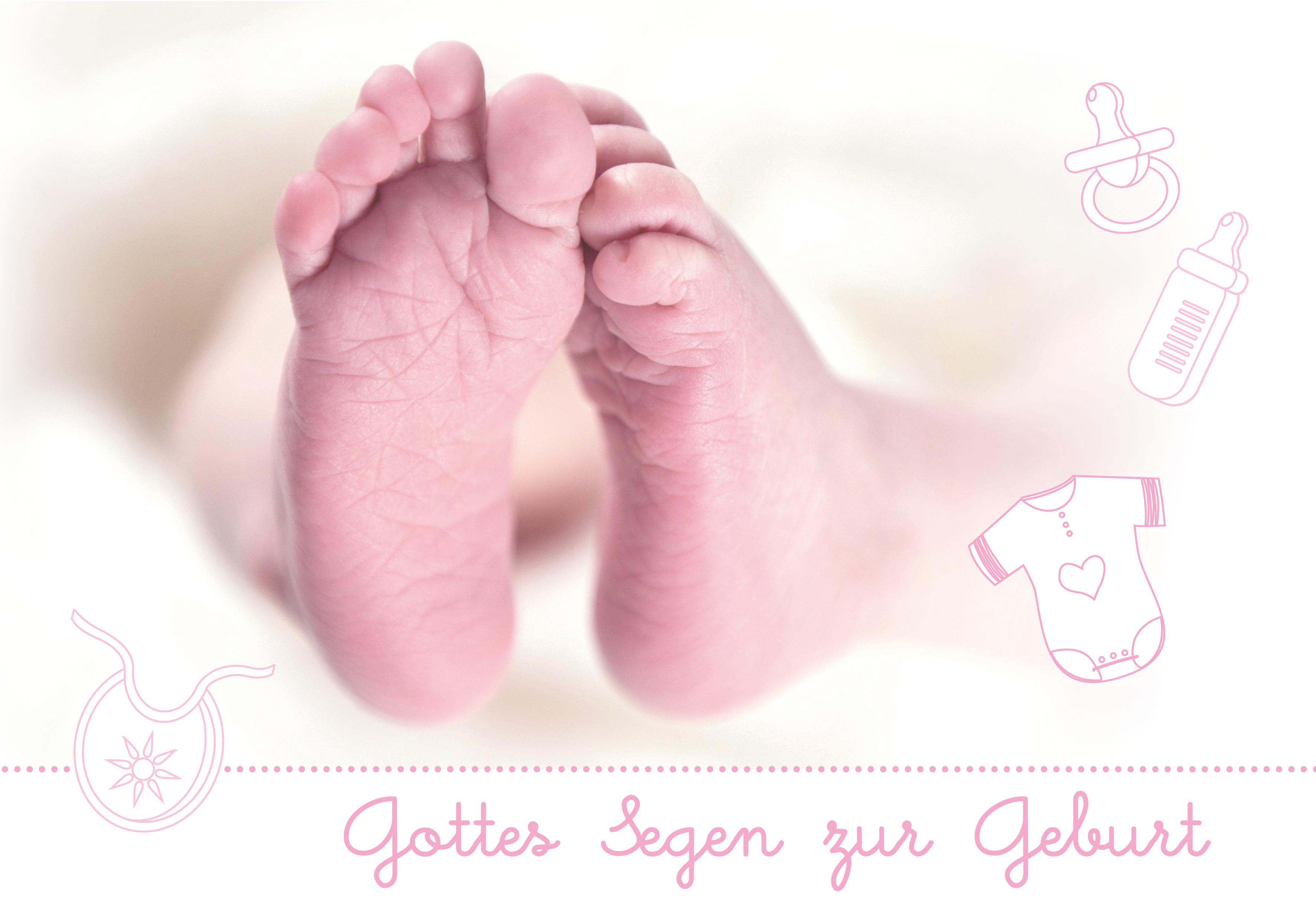 Faltkarte - Gottes Segen zur Geburt, Psalm 91,11