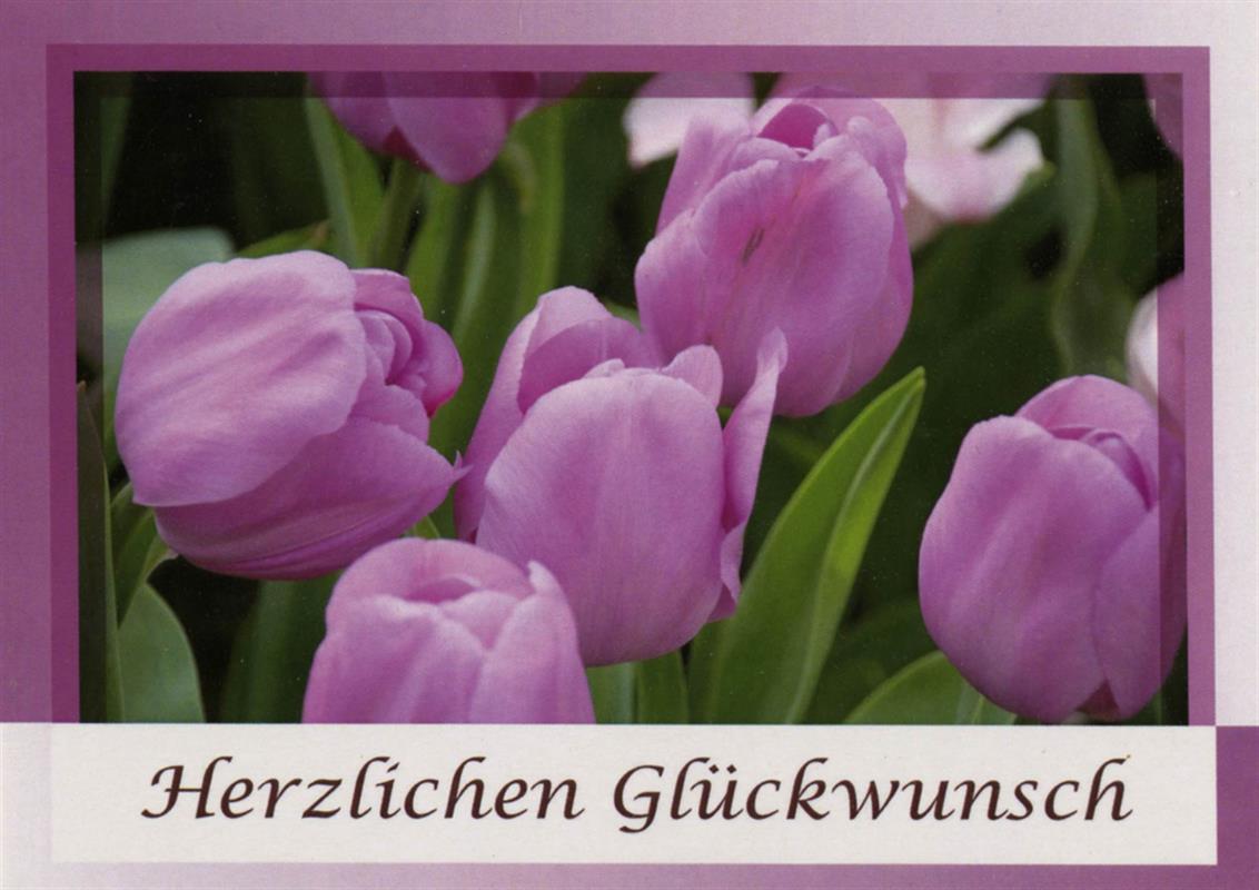 Doppelkarte - Herzlichen Glückwunsch