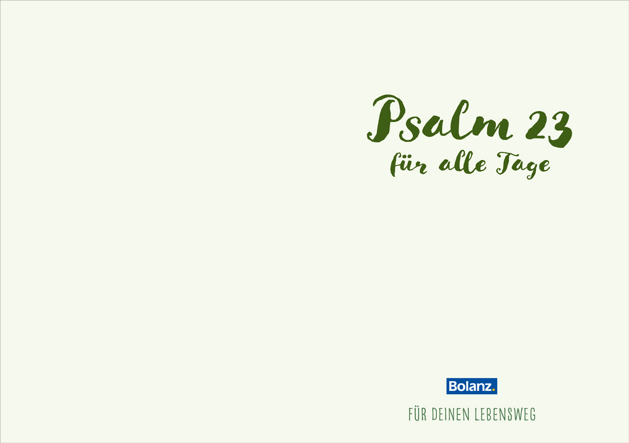 Grußheft Psalm 23