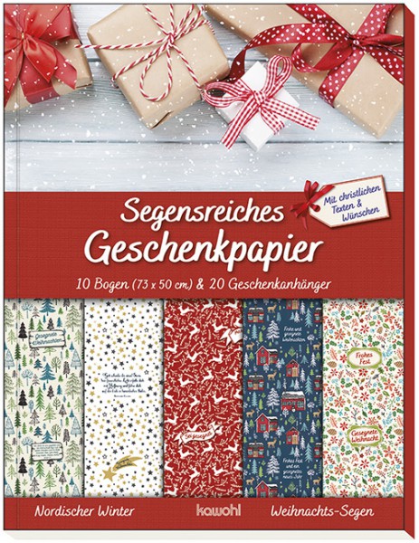 Geschenkpapier-Buch - Weihnachts-Segen (Nordischer Winter)