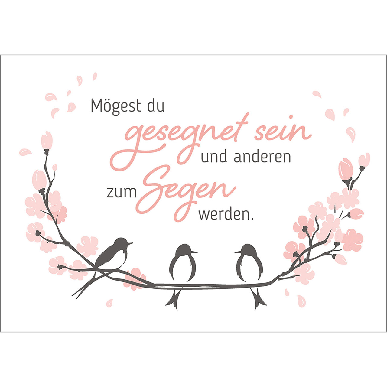 Postkarte Fensterbild - Mögest du gesegnet sein 