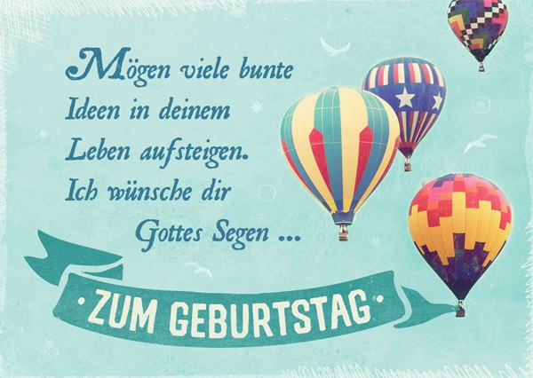 Postkarte-Zum-Geburtstag-Bunte-Ideen-9195 Postkarte - Zum Geburtstag - Bunte Ideen