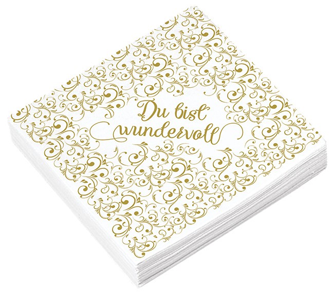 Serviette-Du-bist-wundervoll-907020107 Serviette - Du bist wundervoll