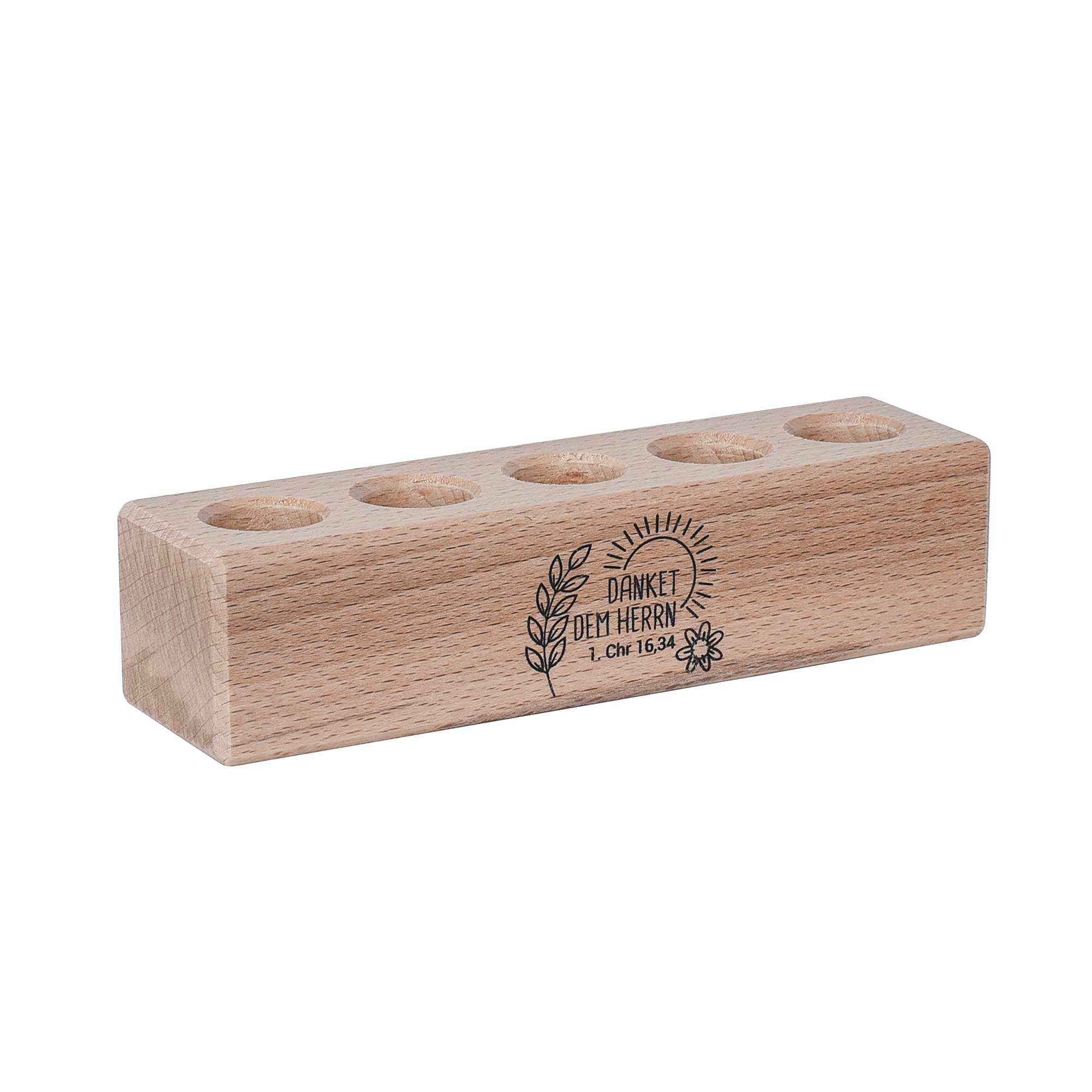 Holzständer Gewürze 5er Block
