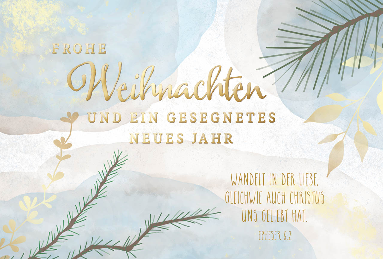 Postkarte - Wandelt in der Liebe